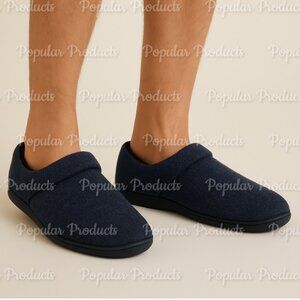 3/$20 Knit Slippers, Navy